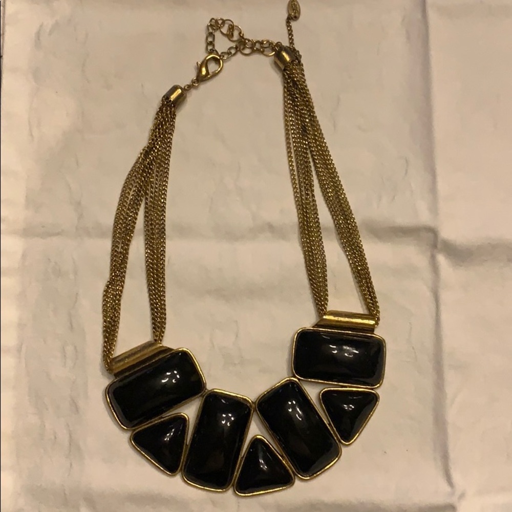 Black Collar Statement Necklace - image 1